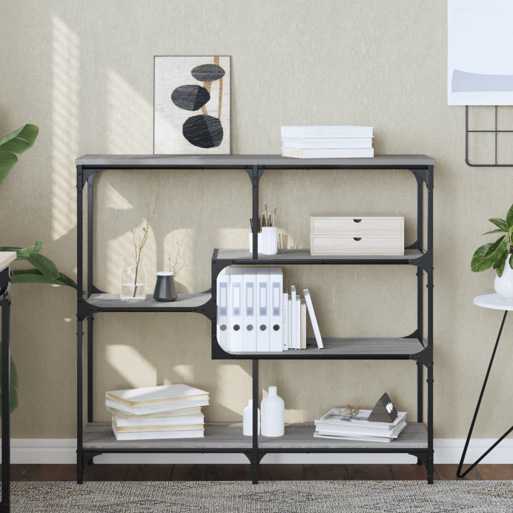 foto del prodotto tavolo consolle grigio sonoma 103x32x95 cm in legno multistratocod mxl 131232