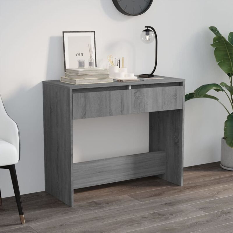 foto del prodotto tavolo consolle grigio sonoma 89x41x76,5 cm in acciaio vidaxl
