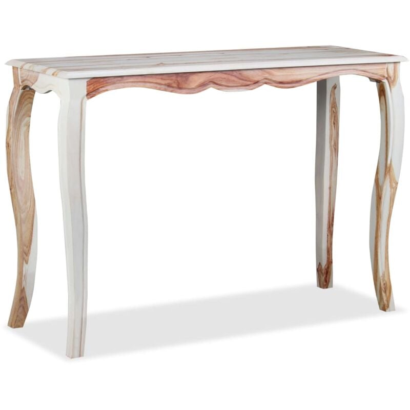 foto del prodotto tavolo consolle in legno massello di acacia 110x40x76 cm vidaxl