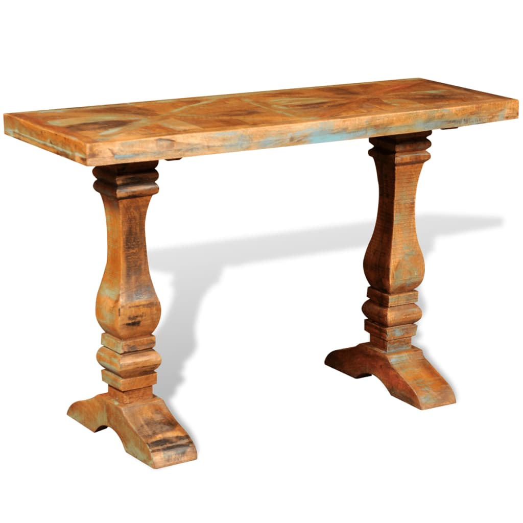 foto del prodotto tavolo consolle in legno massello di recupero cod mxl 13534