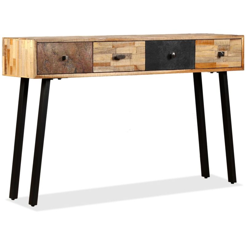 foto del prodotto tavolo consolle in legno massello di teak 120x30x76 cm vidaxl