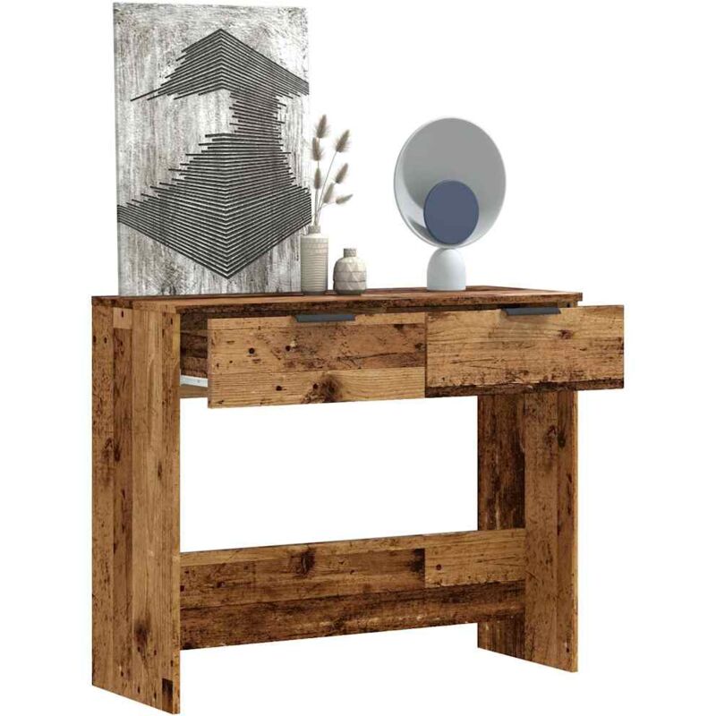 foto del prodotto tavolo consolle in legno vecchio 90x36x75 cm legno multistrato vidaxl