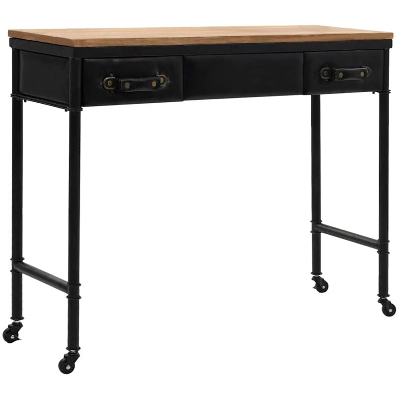 foto del prodotto tavolo consolle in mdf e legno di abete 100x33,5x80 cm vidaxl 399599