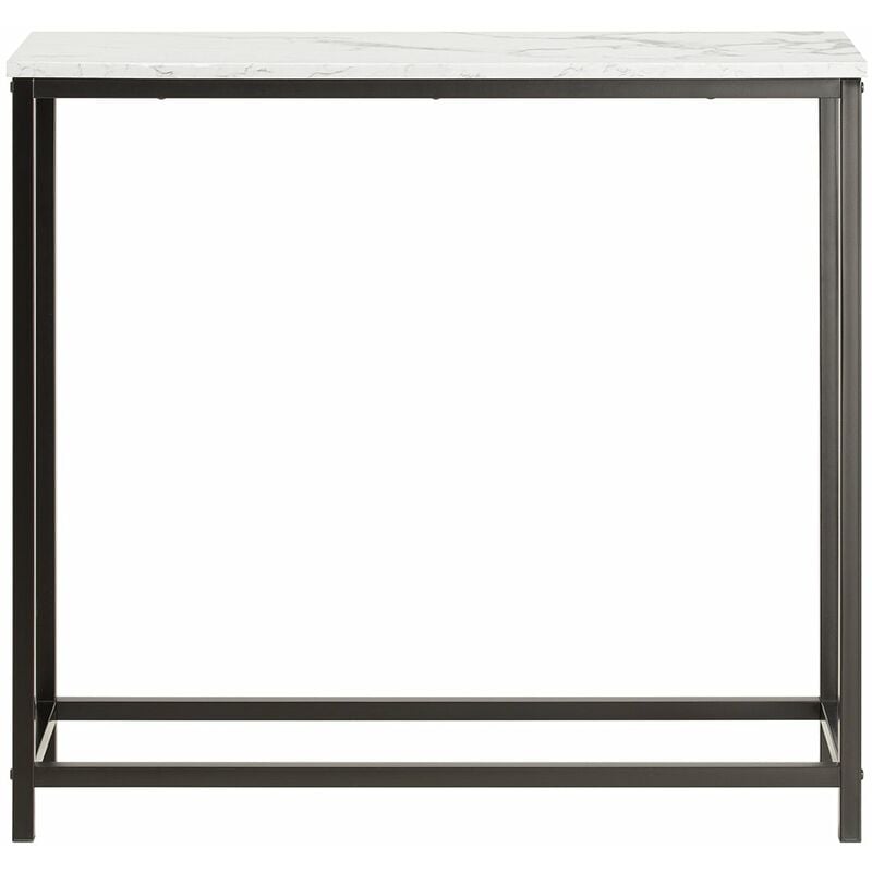 foto del prodotto tavolo consolle ingresso moderno aspetto marmo stile vintage l80p3075cm nero fsb29 sch sobuy