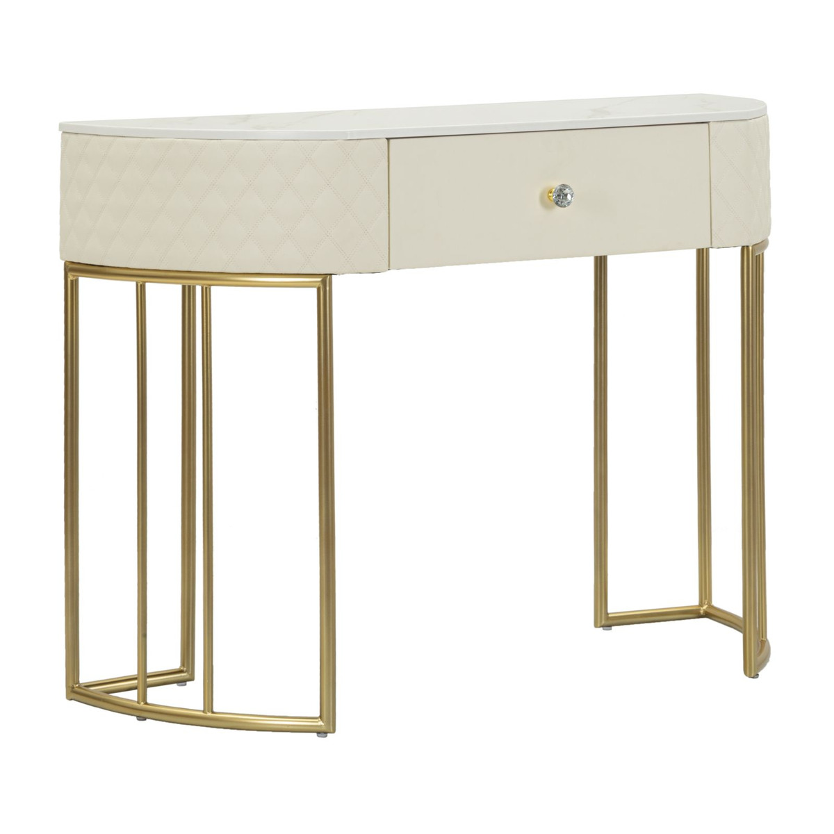 foto del prodotto tavolo consolle mf607, bianco, legno, 100x40x75 cm, epikasa