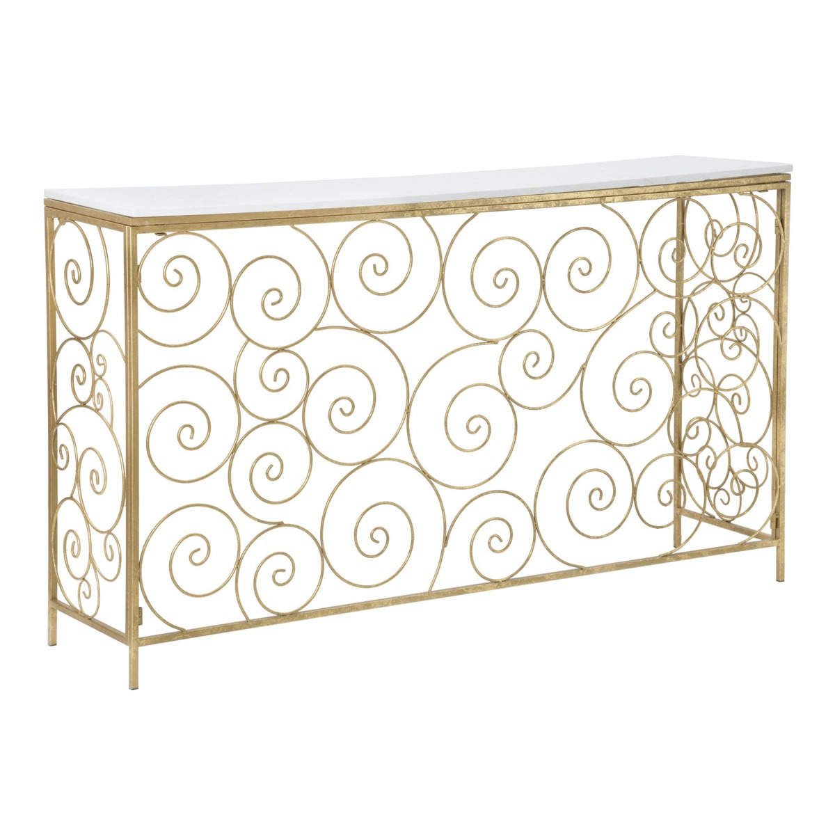 foto del prodotto tavolo consolle mf617, oro, marmo, 140x36x82 cm, epikasa