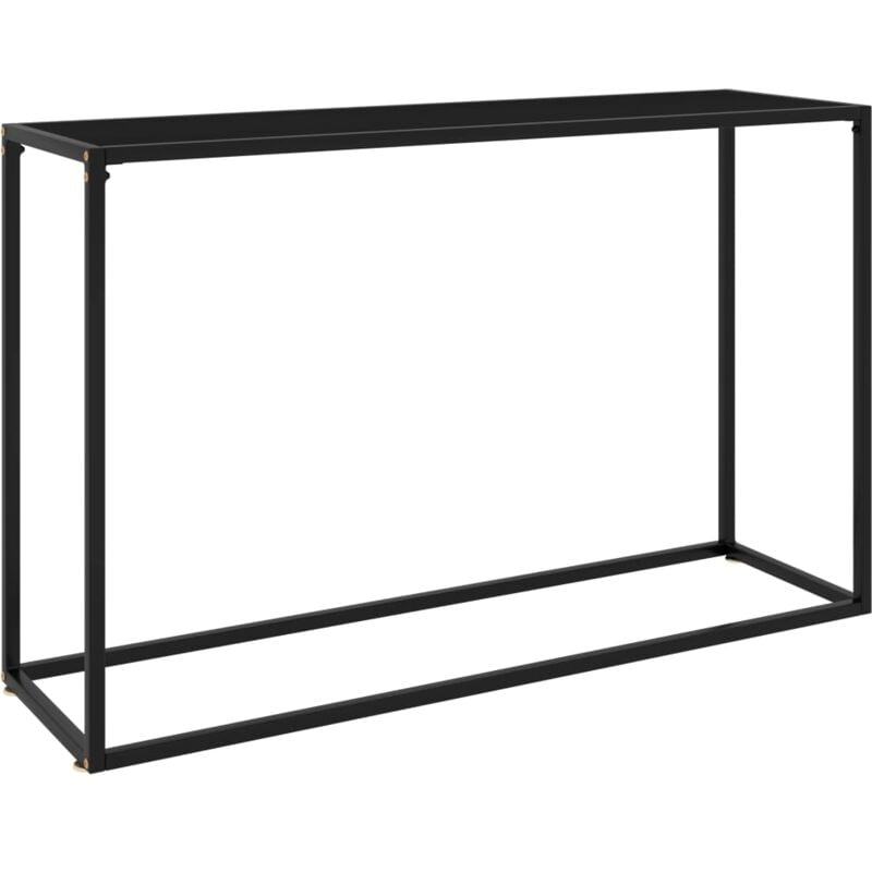 foto del prodotto tavolo consolle nero 120x35x75 cm in vetro temperato vidaxl