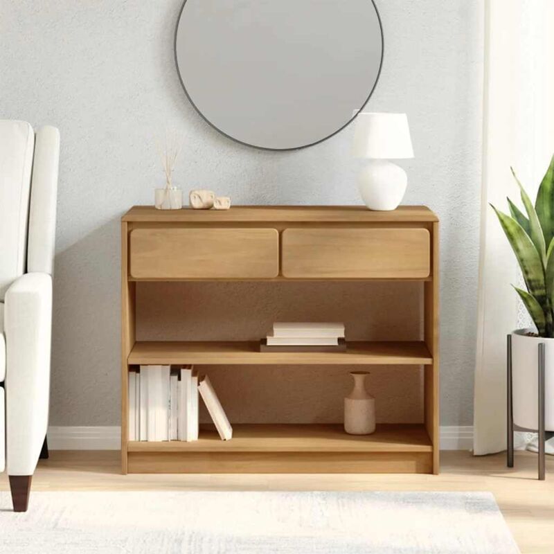 foto del prodotto tavolo consolle sauda rovere 89,5x36,5x73cm legno massello pino - vidaxl