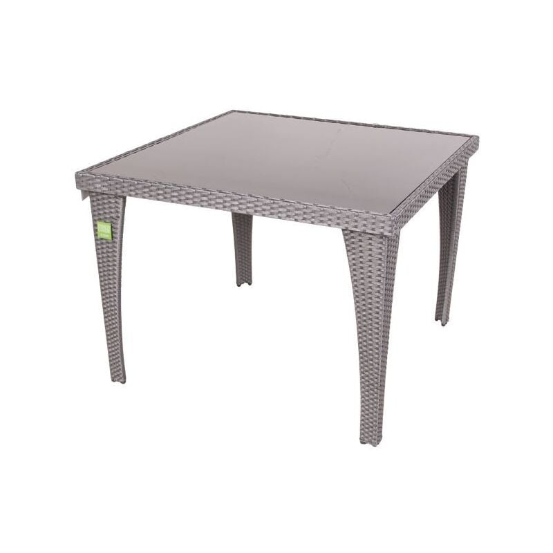foto del prodotto tavolo coveri stee wiker quadrato grigio ie