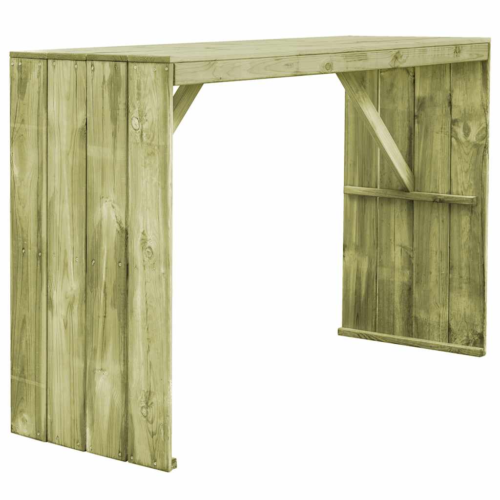 foto del prodotto tavolo da bar 170x60x110 cm in legno di pino impregnato cod mxl 34286