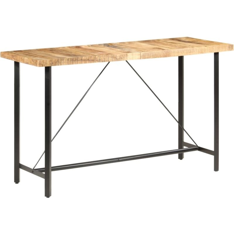 foto del prodotto tavolo da bar 180x70x107 cm in legno ruvido di mango vidaxl