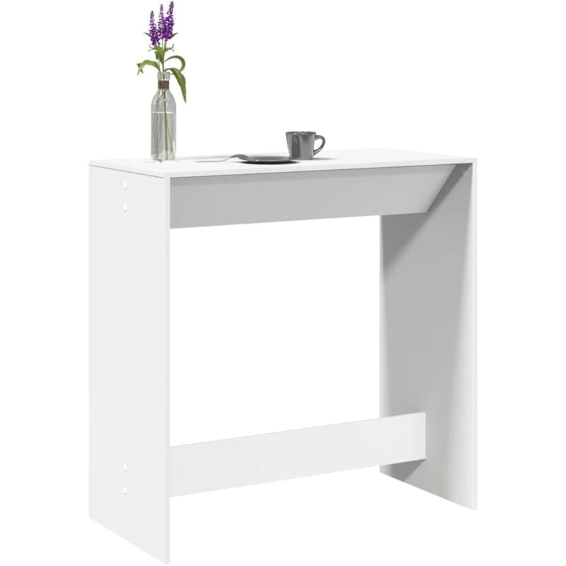 foto del prodotto tavolo da bar bianco 102x50x103,5 cm in legno multistrato vidaxl