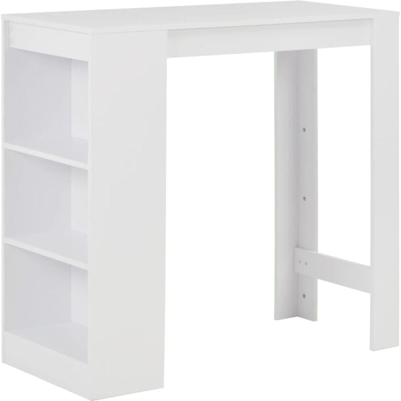 foto del prodotto tavolo da bar con ripiano bianco 110x50x103 cm vidaxl