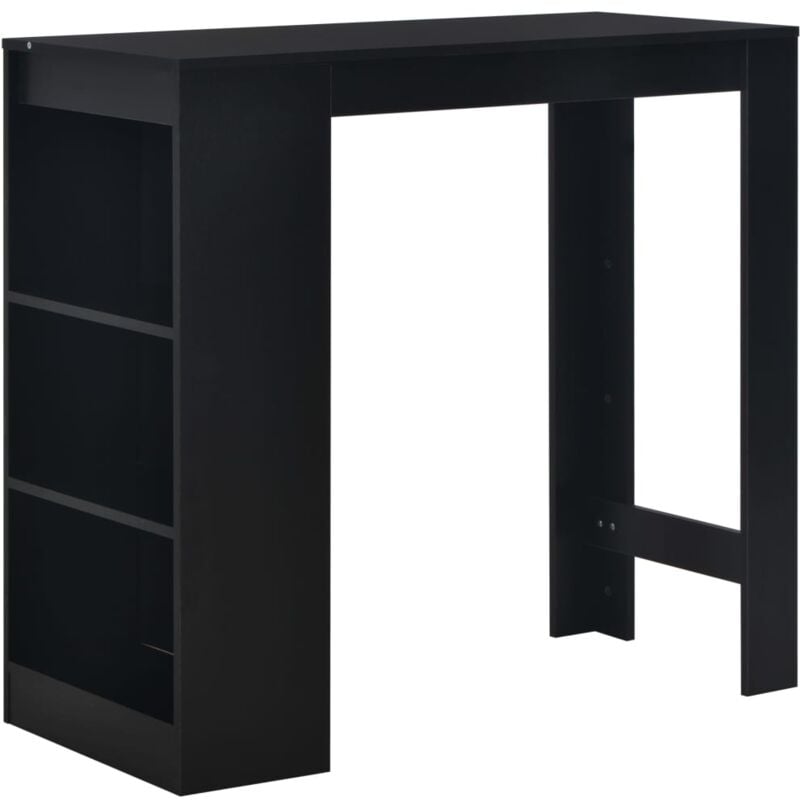 foto del prodotto tavolo da bar con ripiano nero 110x50x103 cm vidaxl