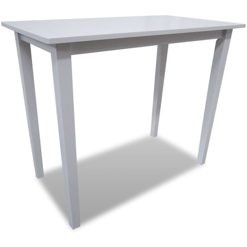 foto del prodotto tavolo da bar cucina in legno di hevea 110x60x90.8 cm moderno vari colori colore bianco