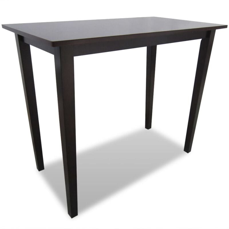 foto del prodotto tavolo da bar cucina in legno di hevea 110x60x90.8 cm moderno vari colori colore marrone