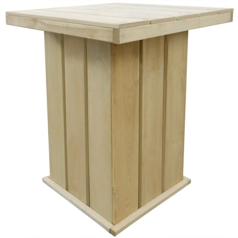 foto del prodotto tavolo da bar esterno 75x75x110cm legno di pino impregnato vidaxl