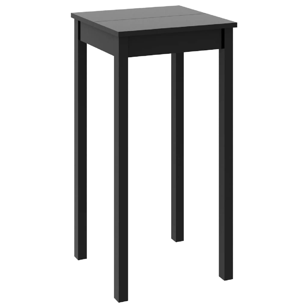 foto del prodotto tavolo da bar in mdf nero 55x55x107 cm