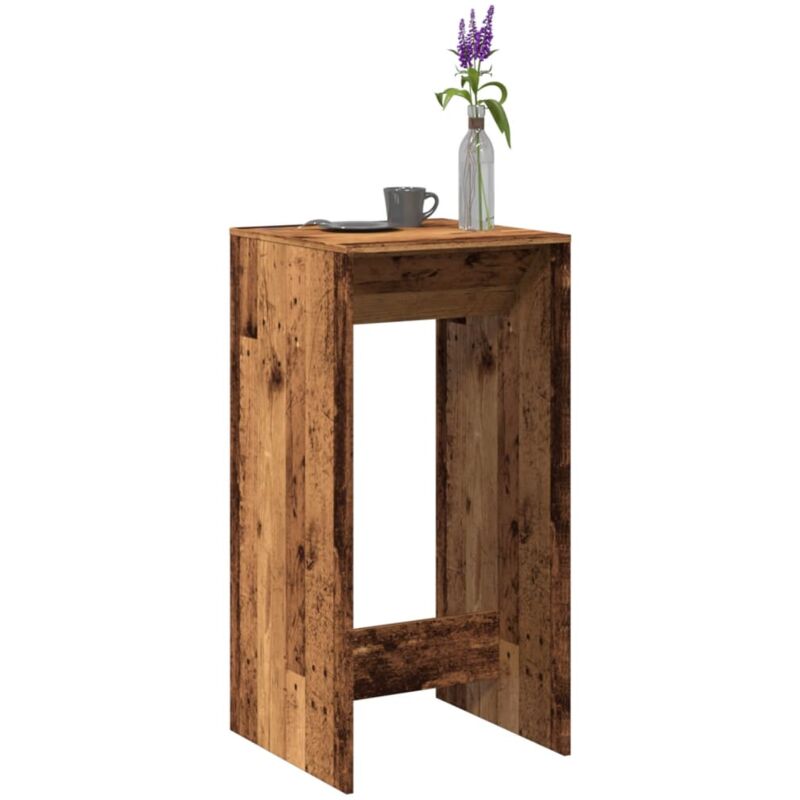 foto del prodotto tavolo da bar legno antico 51x50x103,5 cm in legno multistrato vidaxl