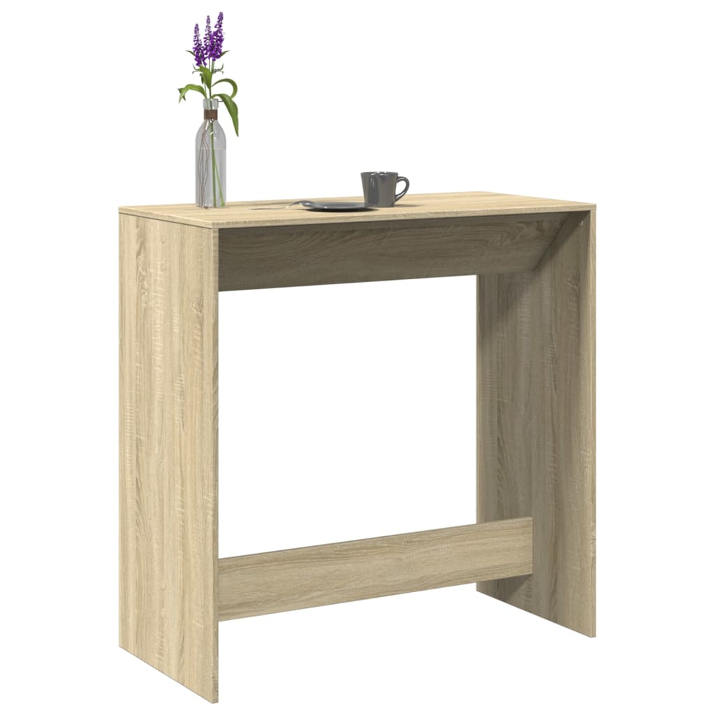 foto del prodotto tavolo da bar rovere sonoma 102x50x103,5cm in legno multistrato