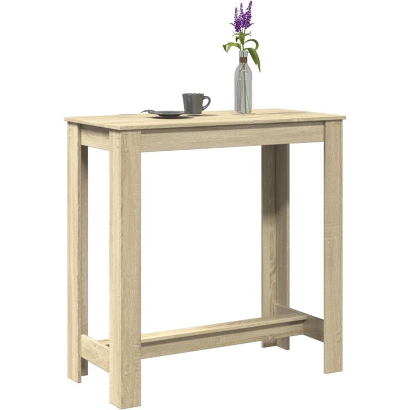 foto del prodotto tavolo da bar rovere sonoma 102x50x103,5cm in legno multistrato vidaxl