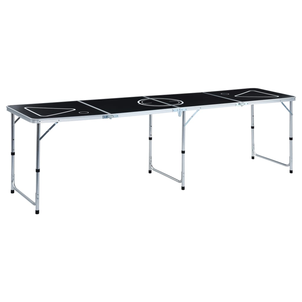 foto del prodotto tavolo da beer pong pieghevole 240 cm nero