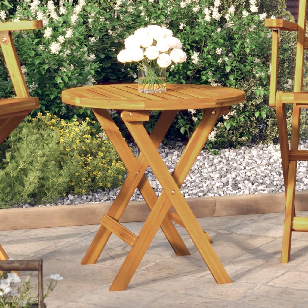foto del prodotto tavolo da bistrot 46x47 cm in legno massello di acacia cod mxl 39765
