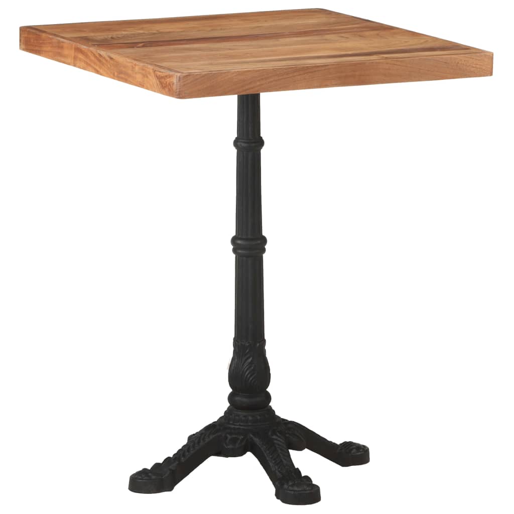 foto del prodotto tavolo da bistrot 60x60x76 cm in legno massello di acacia cod mxl 96527