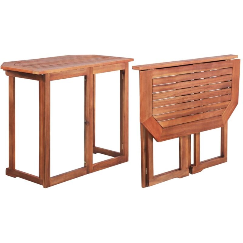 foto del prodotto tavolo da bistrot 90x50x75 cm in legno massello di acacia cod mxl 34541