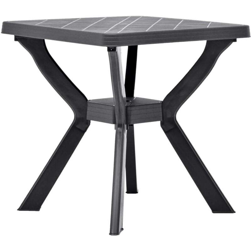 foto del prodotto tavolo da bistrot antracite 70x70x72 cm in plastica vidaxl