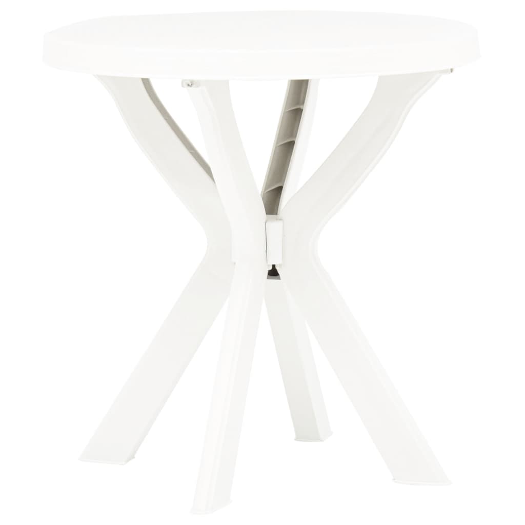 foto del prodotto tavolo da bistrot bianco 70 cm in plastica cod mxl 34408