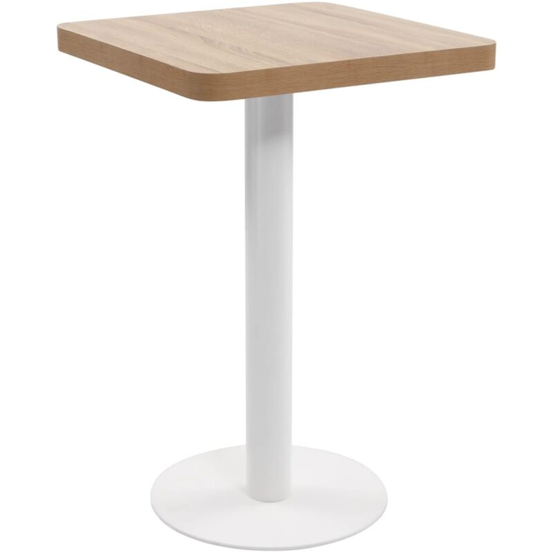 foto del prodotto tavolo da bistrot marrone chiaro 50x50 cm in mdf vidaxl