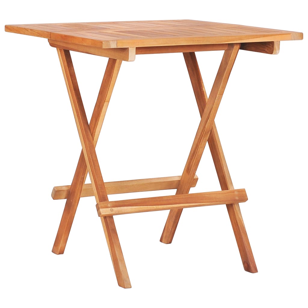 foto del prodotto tavolo da bistrot pieghevole 60x60x65 cm in massello di teak cod mxl 34530