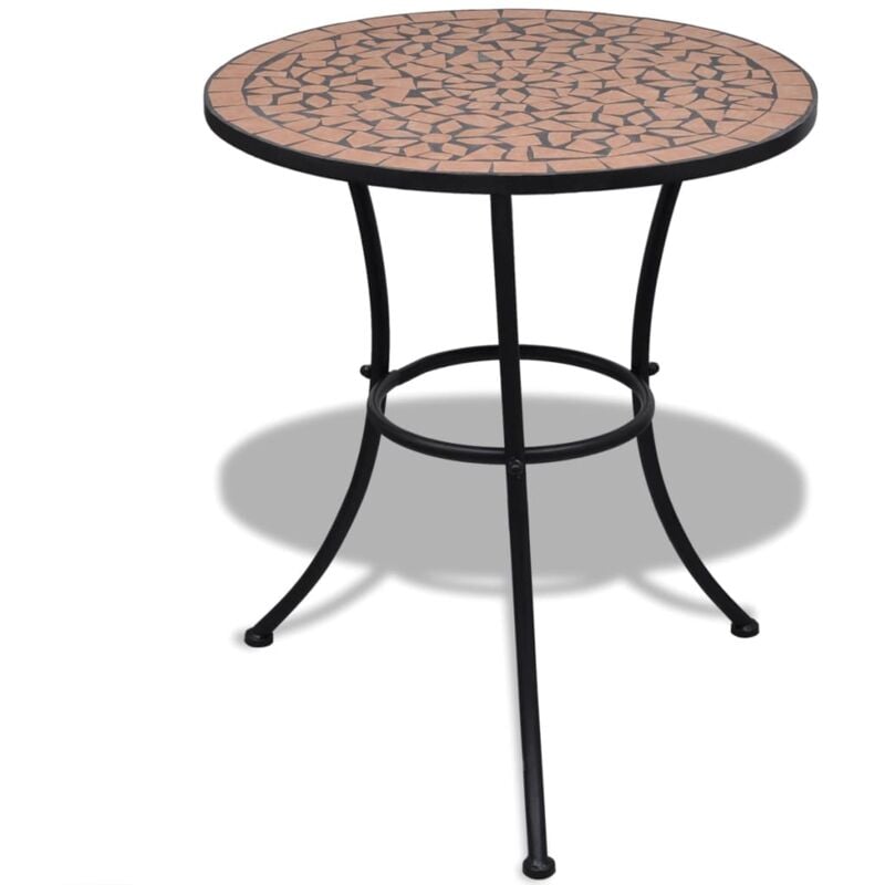 foto del prodotto tavolo da bistrot terracotta 60 cm a mosaico vidaxl