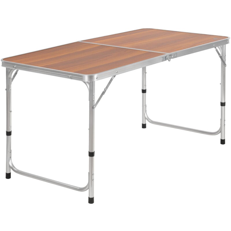 foto del prodotto tavolo da campeggio in alluminio campfeuer per 6 persone, 120 x 60 cm, tavolo da giardino pieghevole, tavolino d appoggio