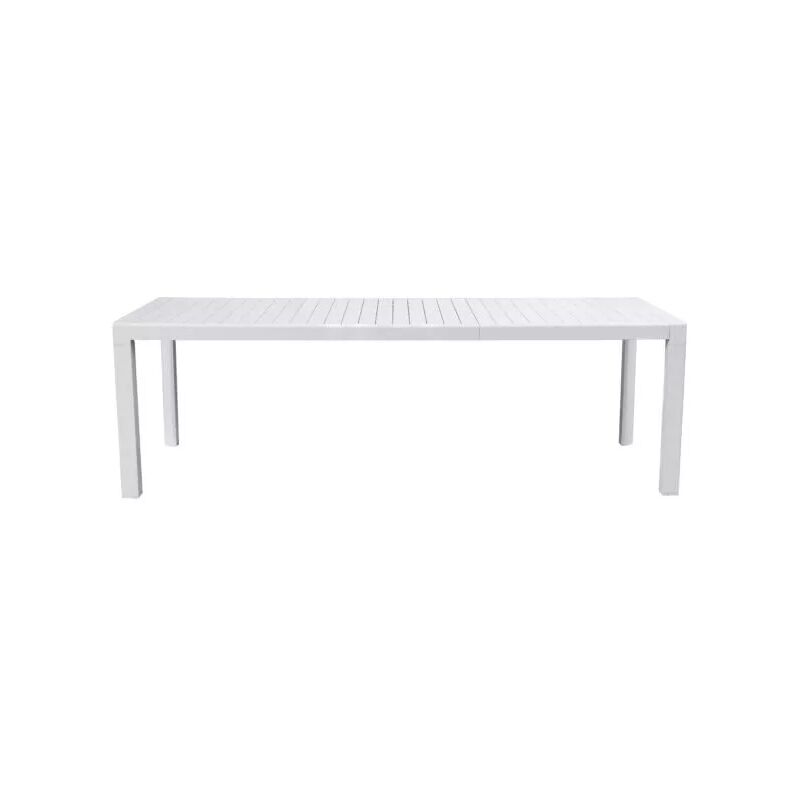foto del prodotto tavolo da esterno allungabile solaria naxos in alluminio bianco 160 240x90x77 cm
