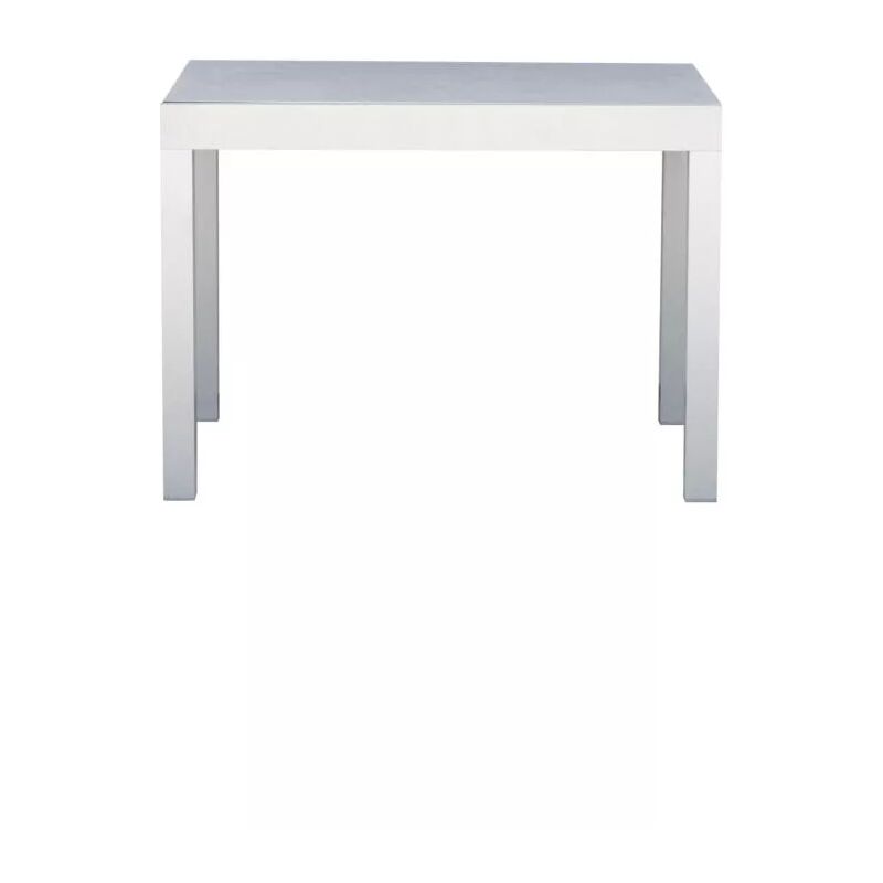 foto del prodotto tavolo da esterno allungabile solaria spalato in alluminio bianco e piano in vetroceramica 104 208x75x75 cm