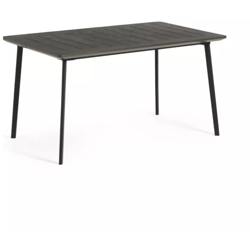 foto del prodotto tavolo da esterno keter metalea in polipropilene bronzo 146x87x75 cm