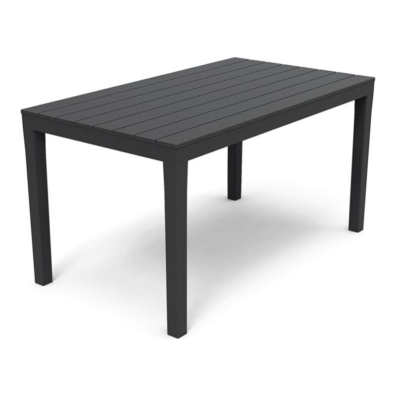 foto del prodotto tavolo da esterno sumatra in polipropilene antracite 138x78x72h cm