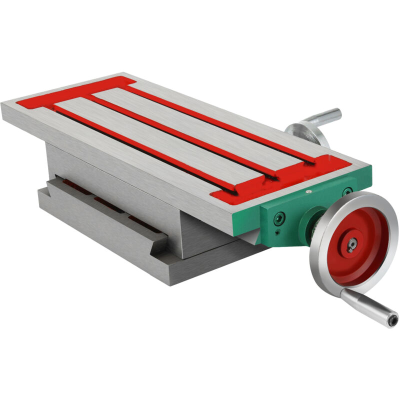 foto del prodotto tavolo da fresatura 450 170 mm 17,7 6,7 pollici , tavolo da lavoro scorrevole composto da 30 kg, fresatrice trasversale a 2 assi e 4 vie per