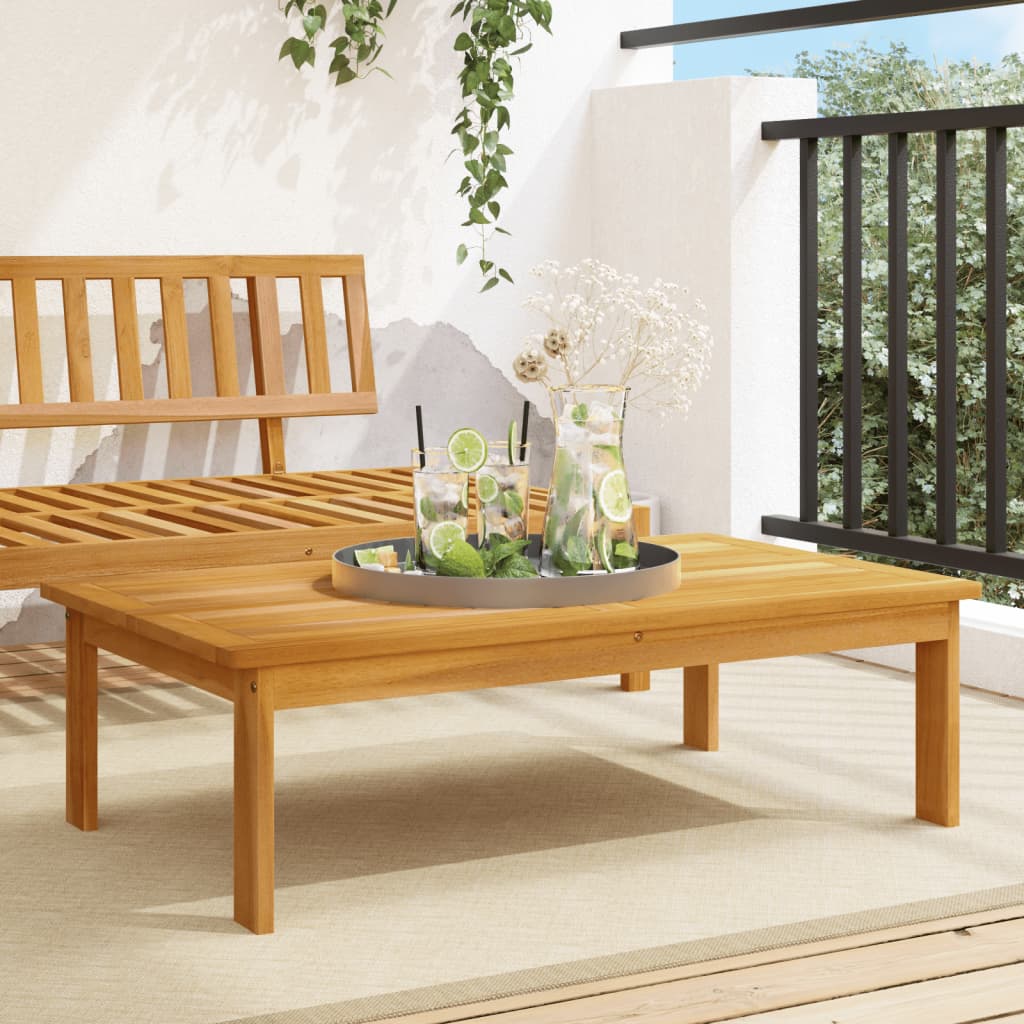 foto del prodotto tavolo da giardino 100x60x30 cm in legno massello di acacia