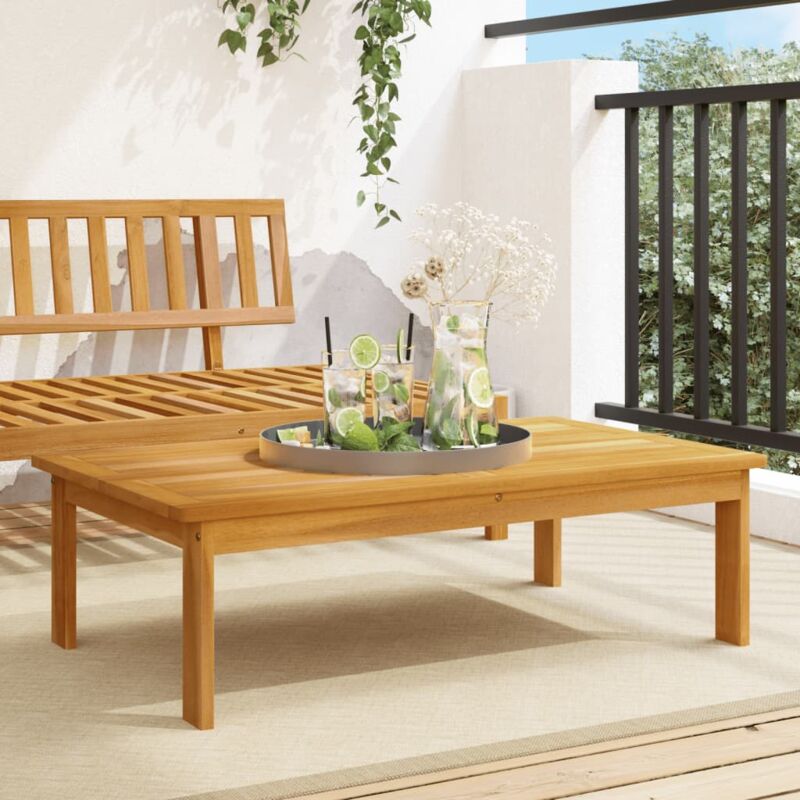 foto del prodotto tavolo da giardino 100x60x30 cm in legno massello di acacia vidaxl