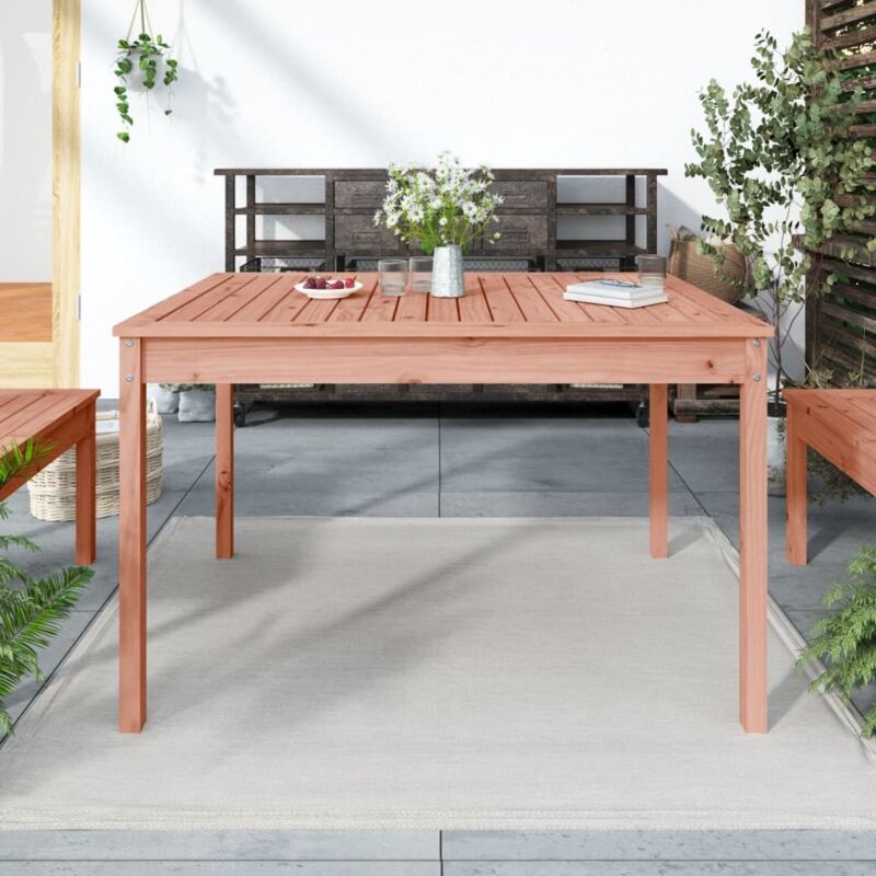 foto del prodotto tavolo da giardino 121x82,5x76 cm in legno massello di douglas vidaxl