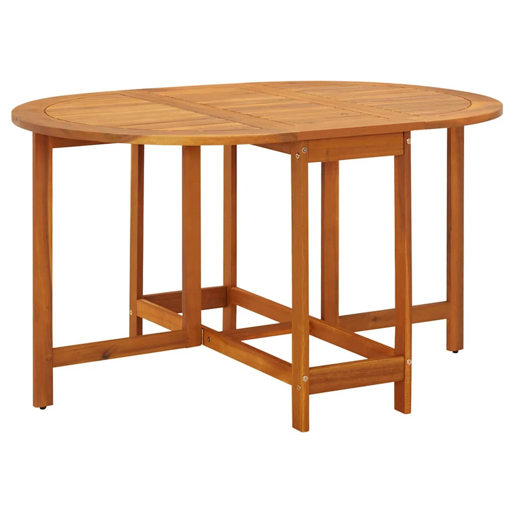 foto del prodotto tavolo da giardino 130x90x72 cm in legno massello di acacia cod mxl 34085