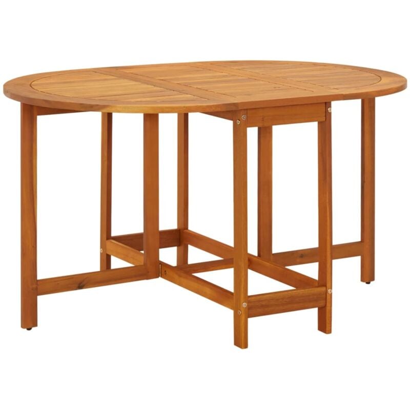 foto del prodotto tavolo da giardino 130x90x72 cm in legno massello di acacia vidaxl