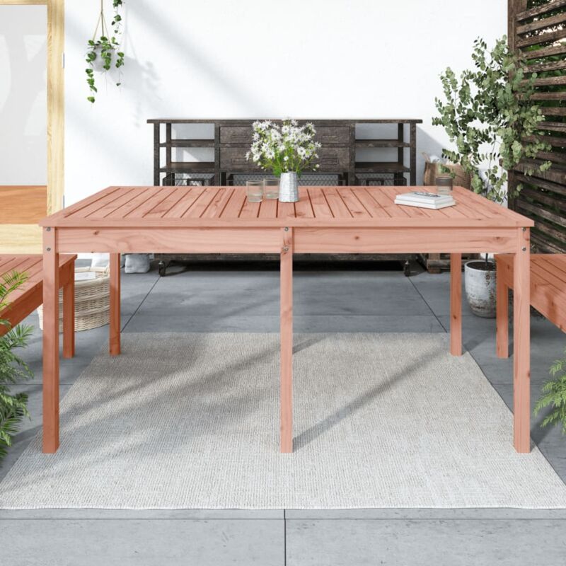 foto del prodotto tavolo da giardino 159,5x82,5x76cm in legno massello di douglas vidaxl