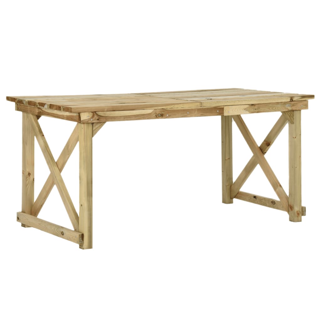 foto del prodotto tavolo da giardino 160x79x75 cm in legno cod mxl 34523