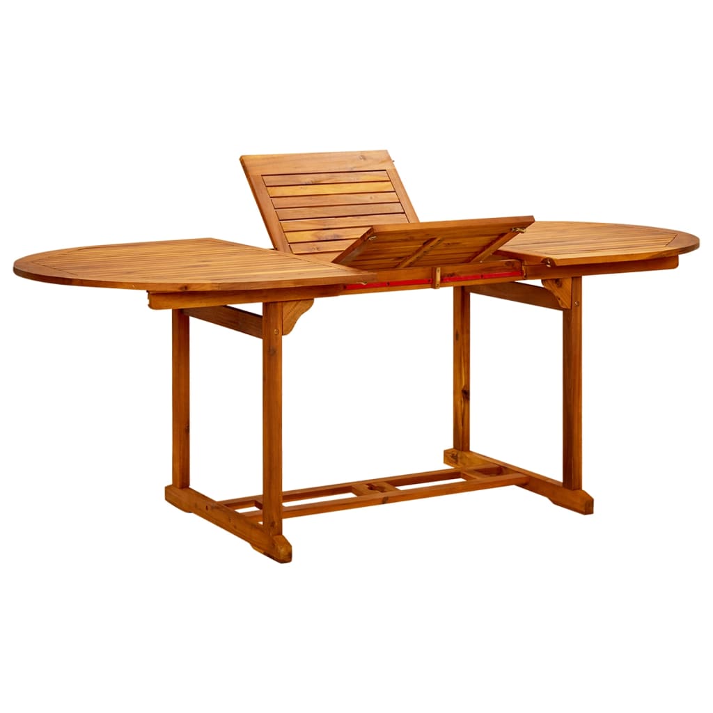 foto del prodotto tavolo da giardino 200x100x75 cm in legno di acacia cod mxl 34430