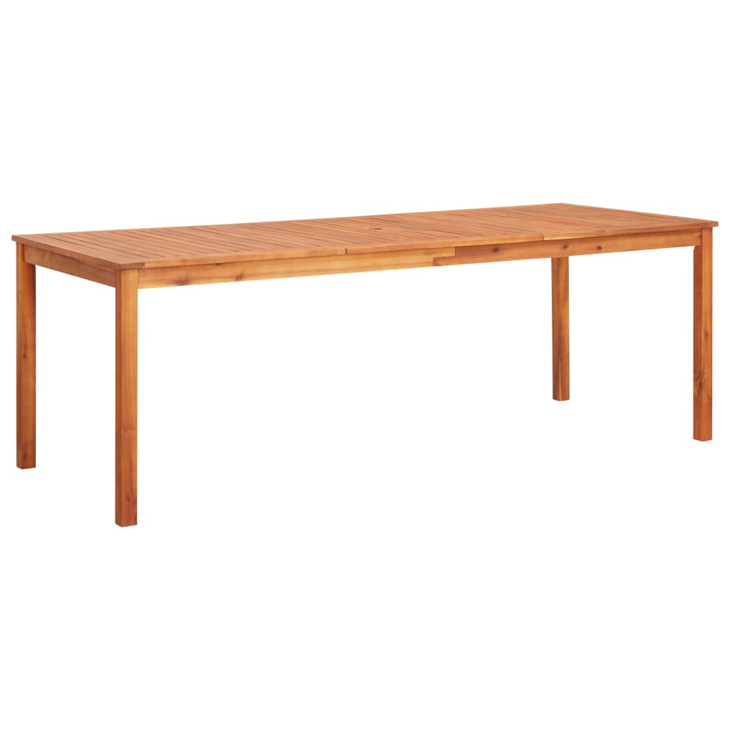 foto del prodotto tavolo da giardino 215x90x74 cm in legno massello di acacia cod mxl 34522