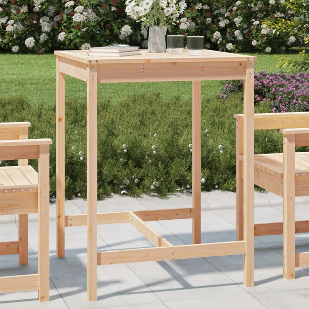 foto del prodotto tavolo da giardino 82,5x82,5x110 cm in legno massello di pinocod mxl 105926
